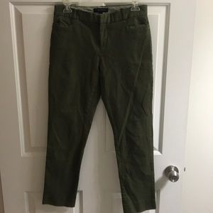Banana republic Sloan pants, olive green, size 2